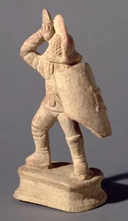 Gladiator in samnitischer Rüstung, 1. oder 2. Jahrhundert n. Chr.